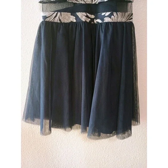 Teeze Me Size 11/12 Women's Silver And Blue Prom Dress - Picture 3 of 13